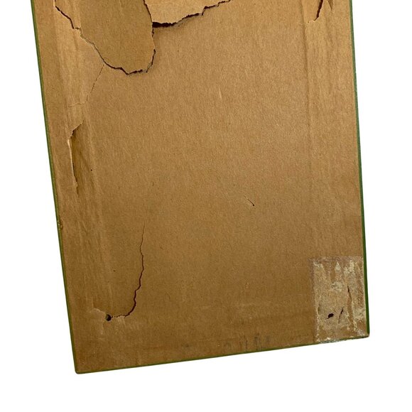 Vintage SOOVIA JANIS Inc. Art Print PATI 1970 ASPARAGUS Wood Framed Under Glass - Picture 5 of 5